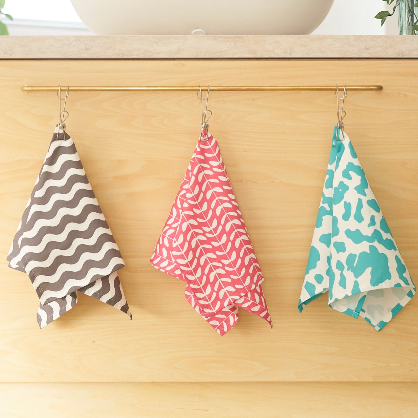 キッチンクロス │ ビッグフラワー柄