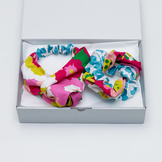 クロスヘアバンド＆シュシュ セット