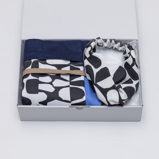 サロンエプロン＆クロスヘアバンド セット